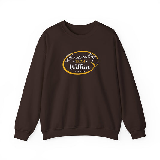 Beauty From. Within 1 Peter 3:4 Sweatshirt