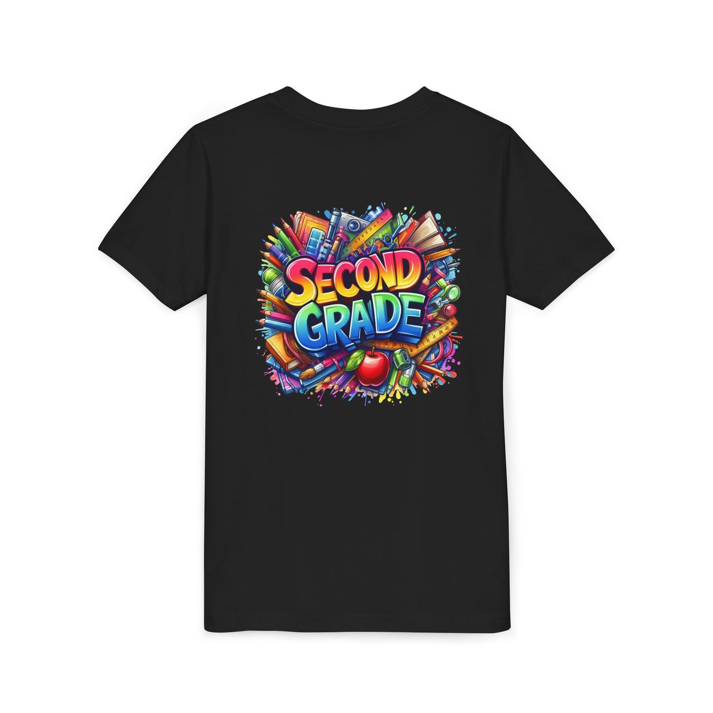 Second Grade Youth Tee — Colorful Back-to-School Kids T-Shirt