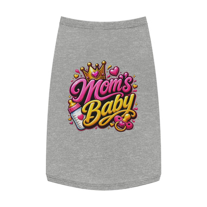 Pet Tank Top — “Mom's Baby” Cute Princess Graphic Dog Tee