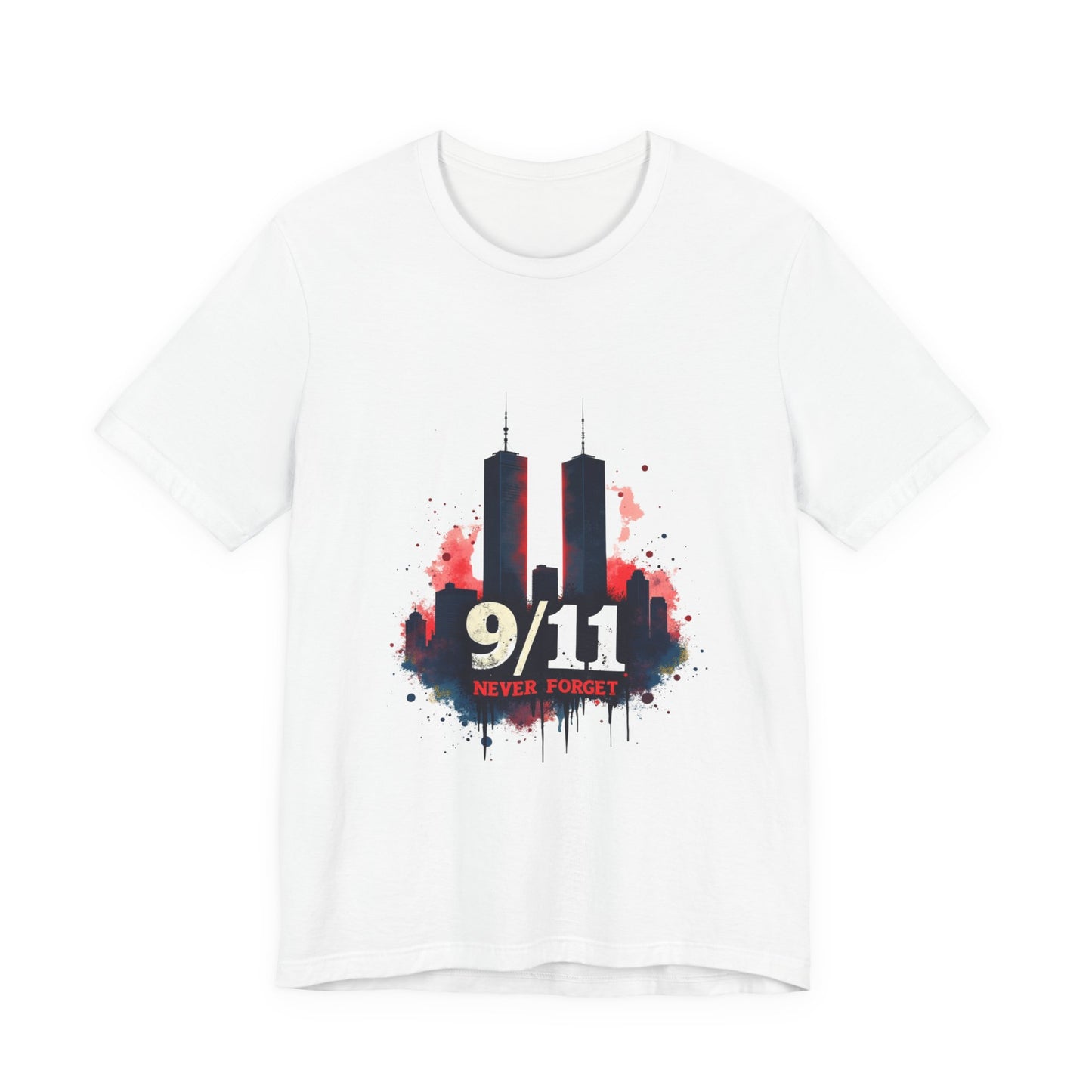 9/11 Never Forget T-Shirt — World Trade Center Memorial Tee