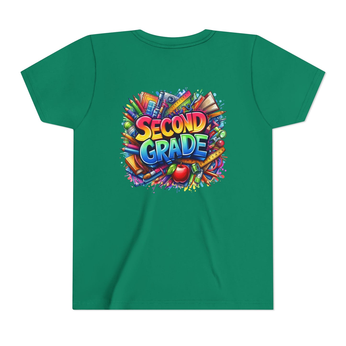 Second Grade Youth Tee — Colorful Back-to-School Kids T-Shirt