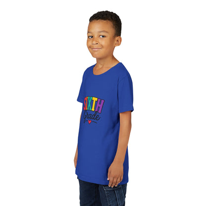 Sixth Grade Youth Tee – Colorful Back to School Shirt