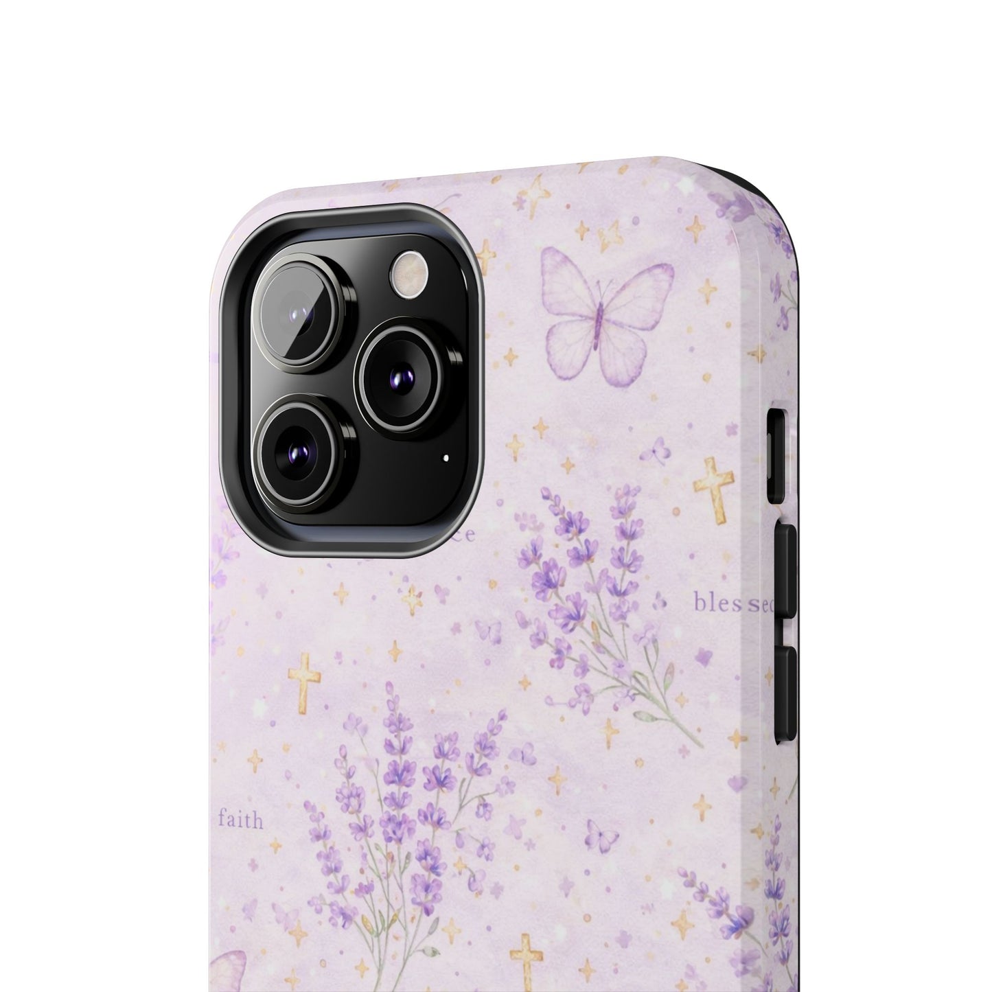 Faith Grace Blessed Phone Case | Christian Floral iPhone Case