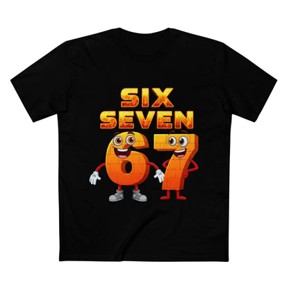 Six Seven 67 Cartoon Tee – Funny Number Graphic T-Shirt