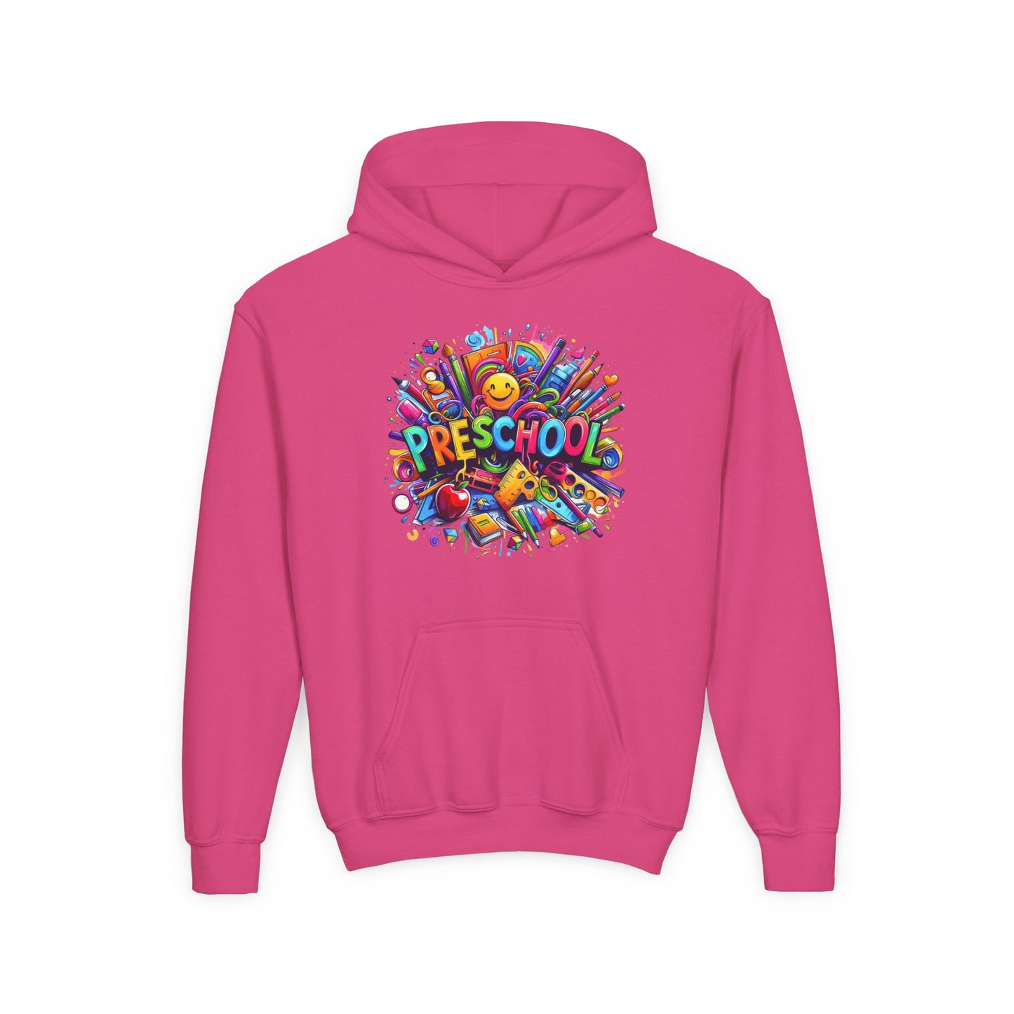 Preschool Kids Hoodie — Colorful Back-to-School Preschool Design