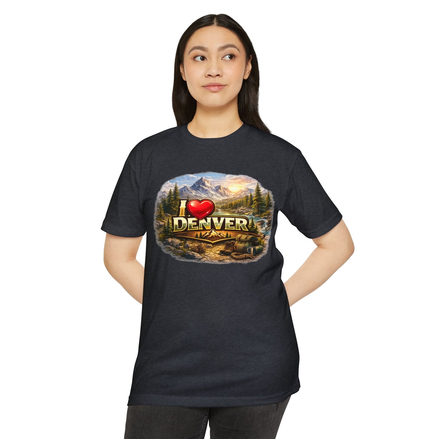 I  Denver Scenic Tee — Colorado Mountains & River Souvenir T-Shirt