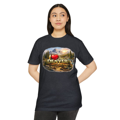 I  Denver Scenic Tee — Colorado Mountains & River Souvenir T-Shirt