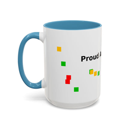 Autism Proud Mom Accent Coffee Mug – 11/15oz Color Accent