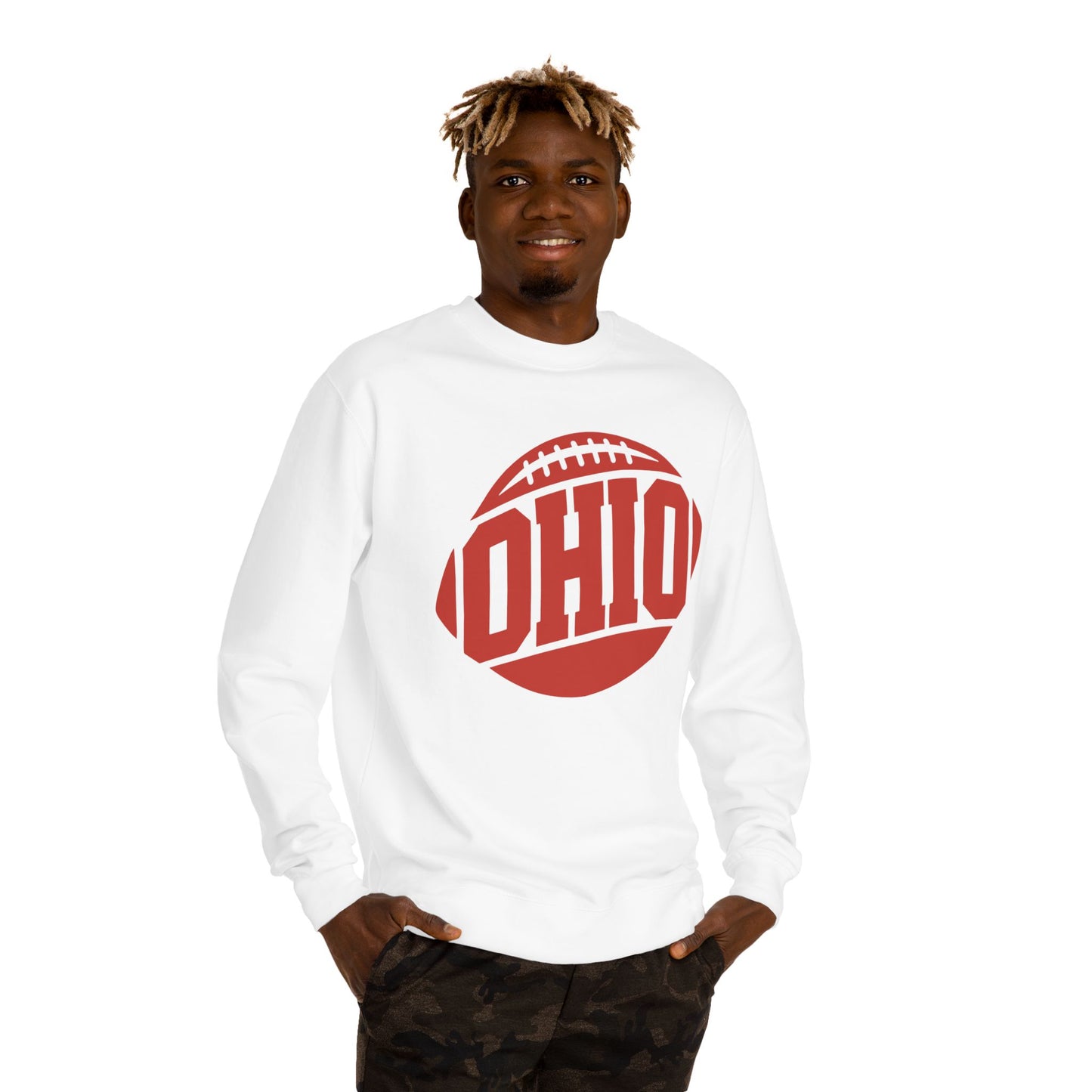 Ohio Football Crewneck Sweatshirt — Vintage Collegiate Game Day Pullover