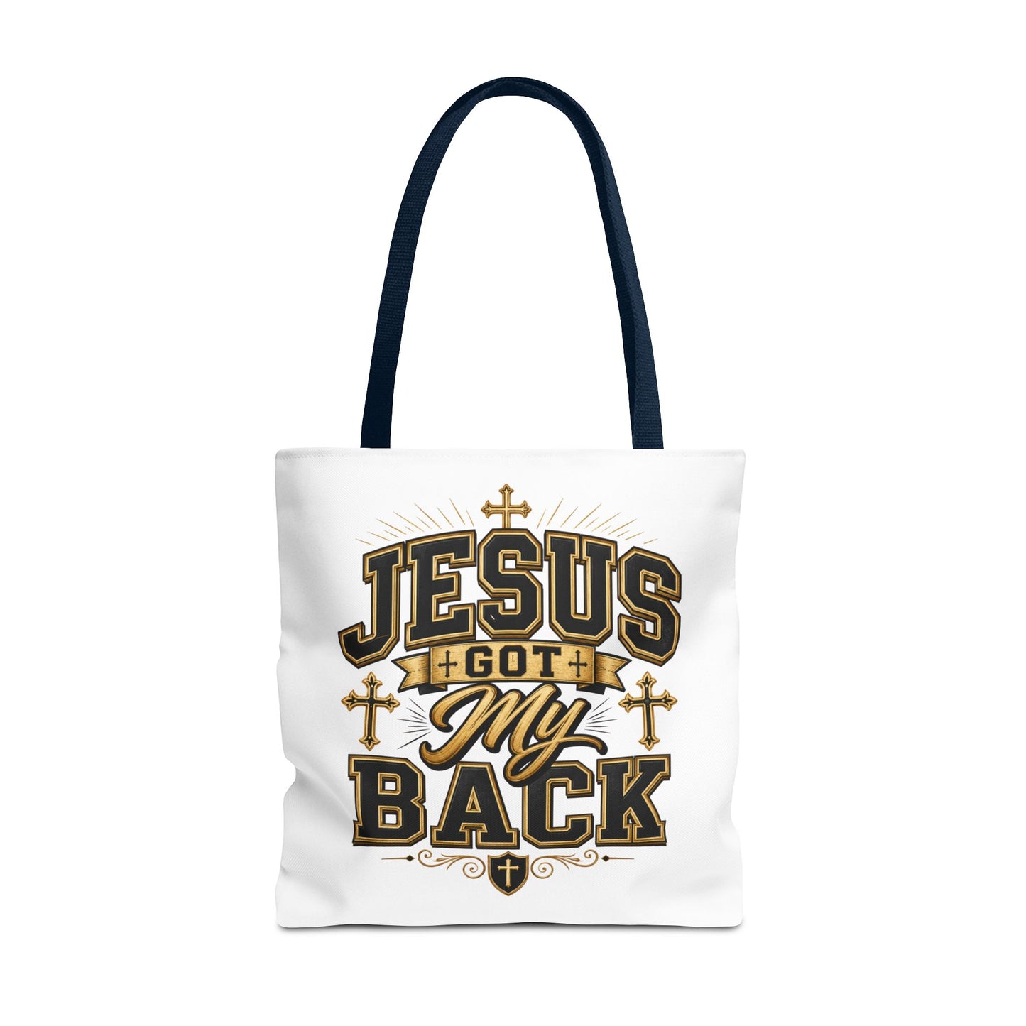 Jesus Got My Back Tote Bag — Faith-Based Christian Inspirational Carryall