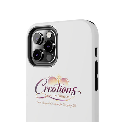 Creations by Donece Soft-Touch Tough Phone Case — Faith-Inspired Logo Protective Cover