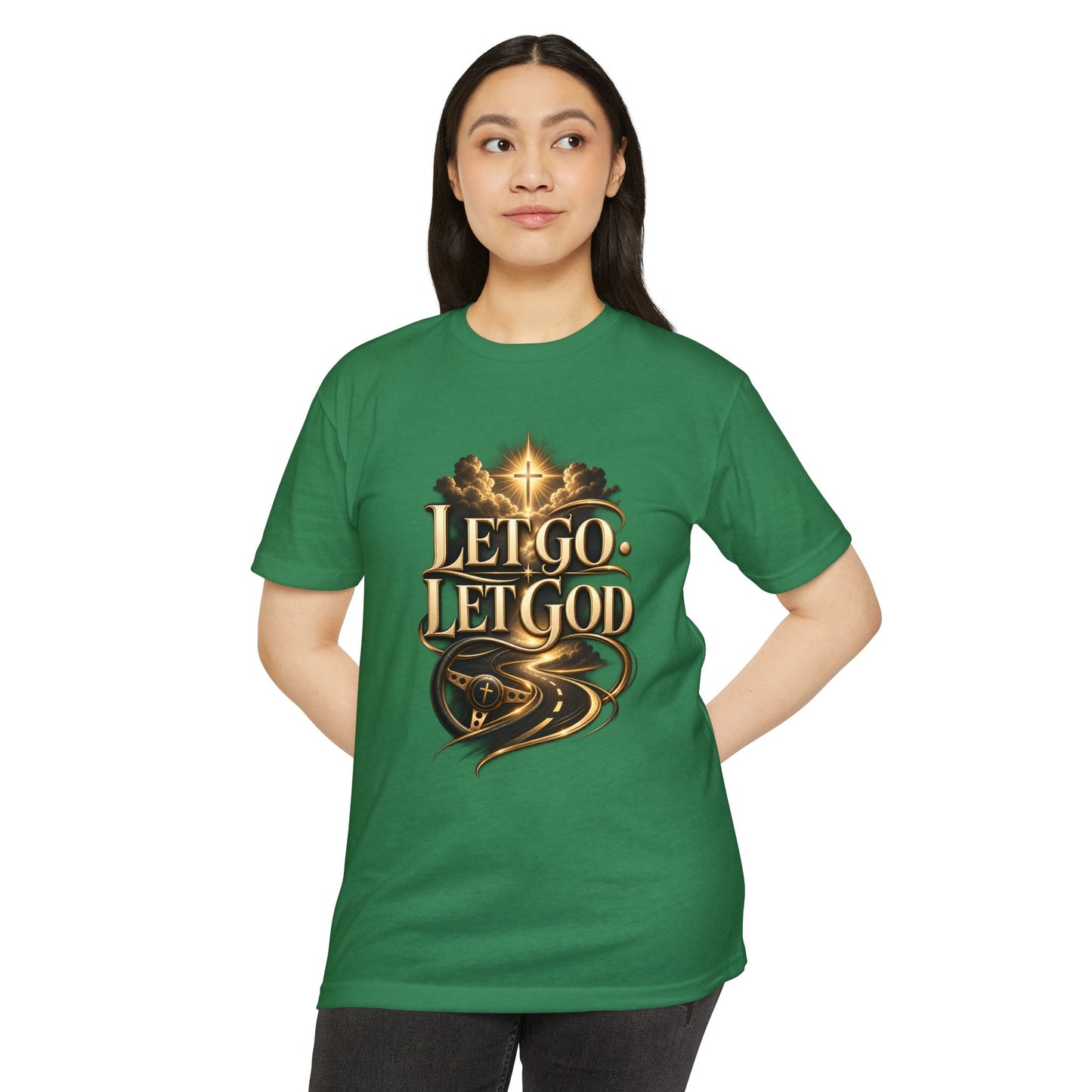 Let Go Let God T-Shirt — Inspirational Christian Faith Tee