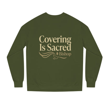 Covering Is Sacred Sweatshirt — Religious Faith Crewneck (Bishop)