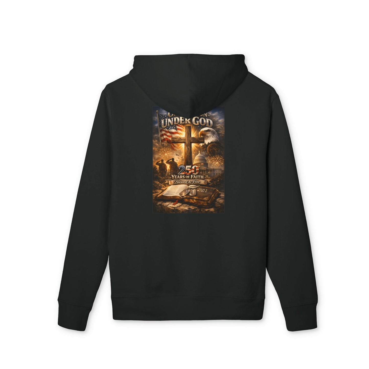 Under God Cross Hoodie — Christian Faith Inspirational Pullover