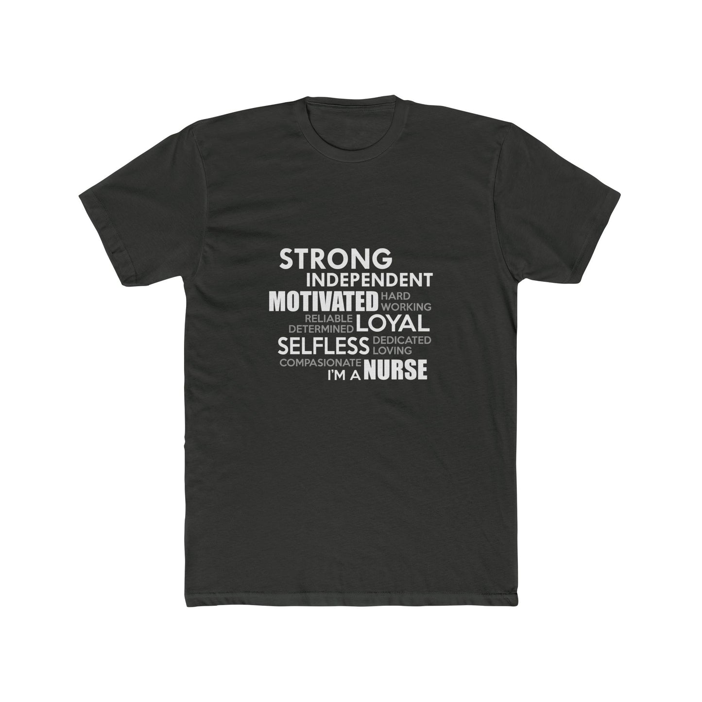 Nurse Word Cloud Tee — "I'm a Nurse" Inspirational Graphic T-Shirt