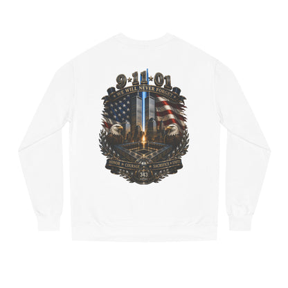 9/11 Memorial Sweatshirt — "We Will Never Forget" Tribute Crewneck