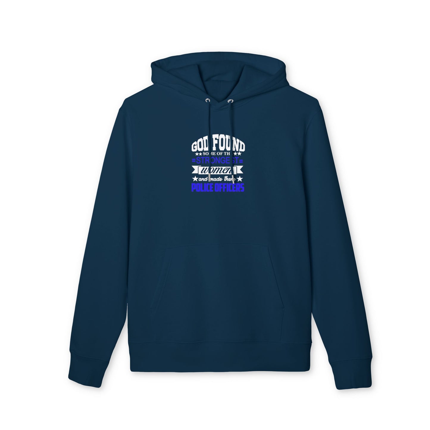 God Found the Strongest Women Police Officers Hoodie - Inspirational Thin Blue Line Pullover