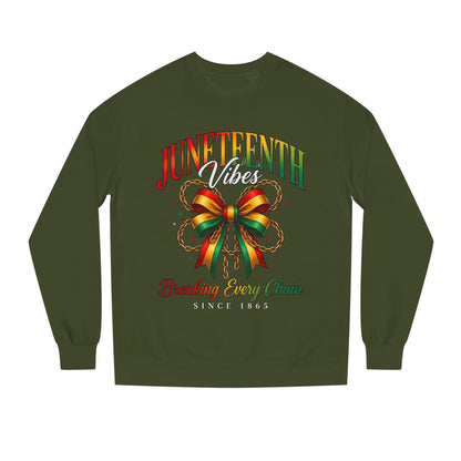Juneteenth Crewneck Sweatshirt — "Breaking Every Chain" Celebration Pullover