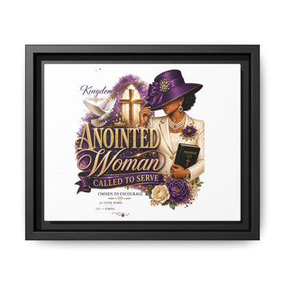 Framed Canvas Print — "Anointed Woman Called to Serve" Christian Wall Art
