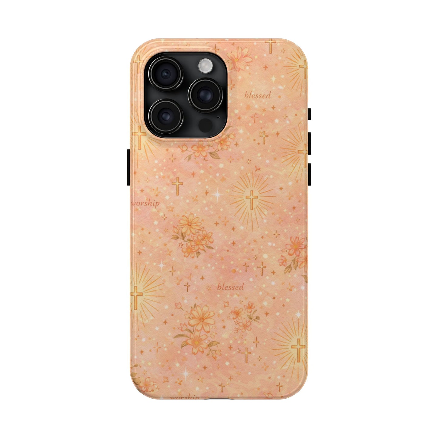 Blessed in Grace Phone Case | Christian floral iPhone Case