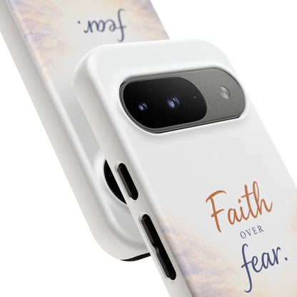 Faith Over Fear Phone Case — Inspirational Christian iPhone Cover