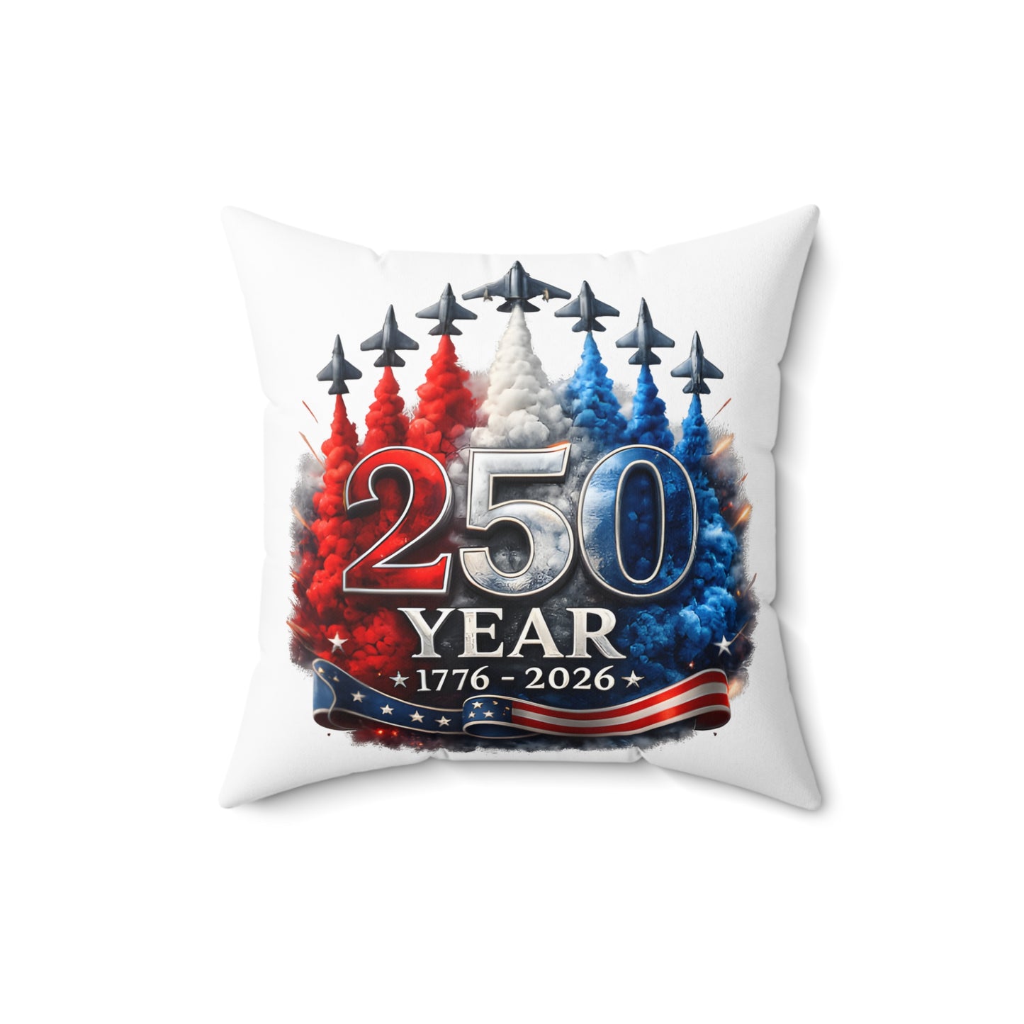 Spun Polyester Square Pillow