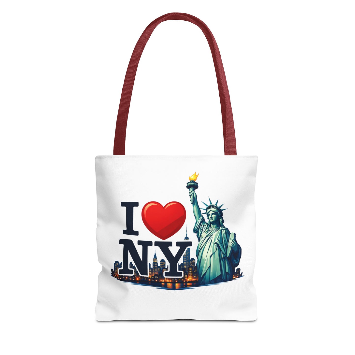 I  NY Statue of Liberty Tote Bag — New York City Souvenir Canvas Tote