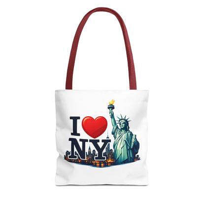 I  NY Statue of Liberty Tote Bag — New York City Souvenir Canvas Tote