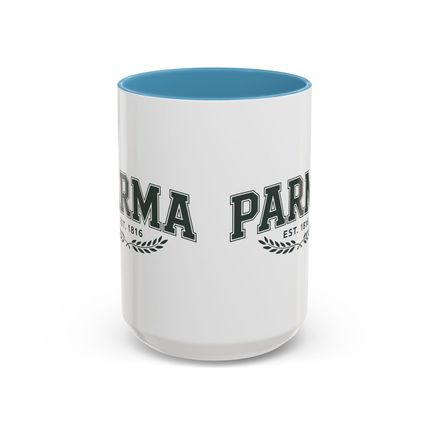 Parma Established 1816 Accent Coffee Mug — Vintage Collegiate Ceramic Coffee Cup
