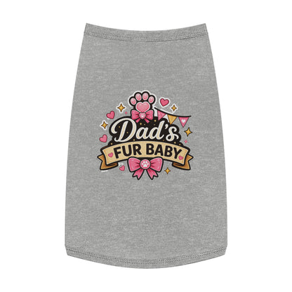 Dad's Fur Baby Pet Tank Top — Cute Paw Print Dog Shirt for Father's Day