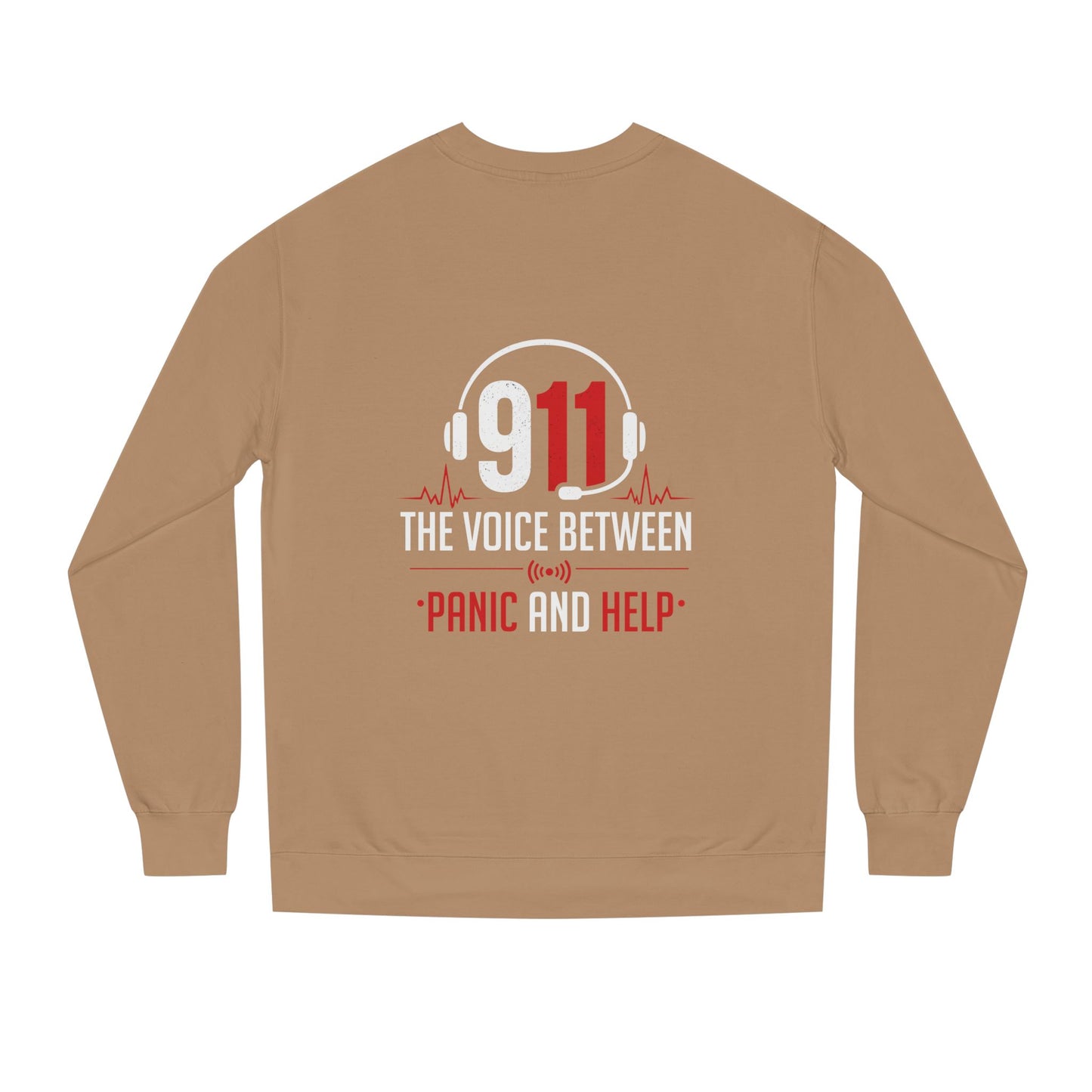 911 Dispatcher Crewneck Sweatshirt — “The Voice Between Panic and Help”
