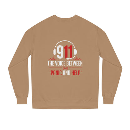 911 Dispatcher Crewneck Sweatshirt — “The Voice Between Panic and Help”