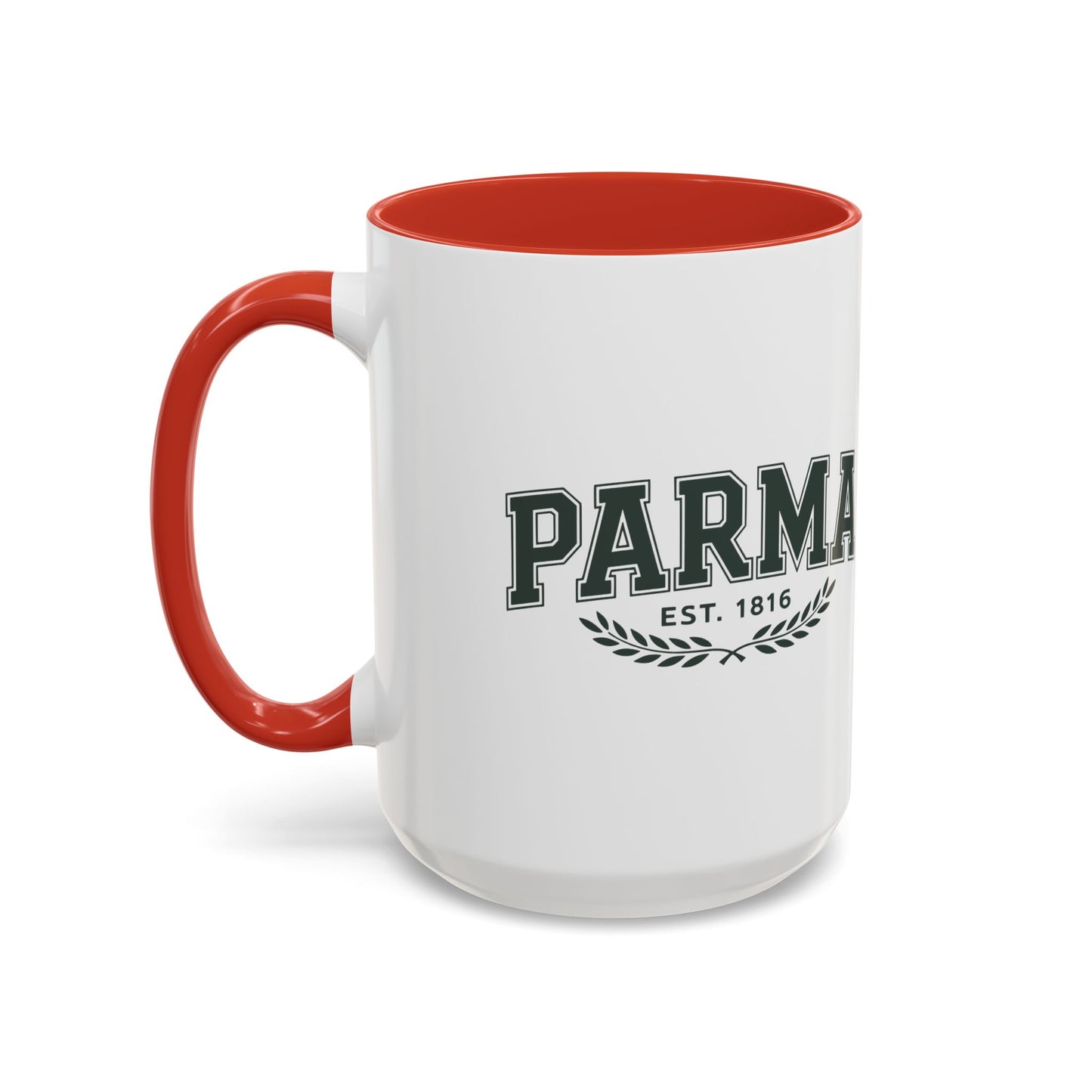 Parma Established 1816 Accent Coffee Mug — Vintage Collegiate Ceramic Coffee Cup