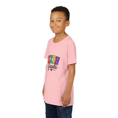 Sixth Grade Youth Tee – Colorful Back to School Shirt