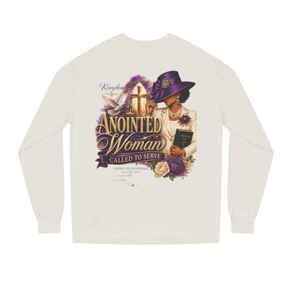 Anointed Woman Crewneck Sweatshirt — Called to Serve Gospel Graphic