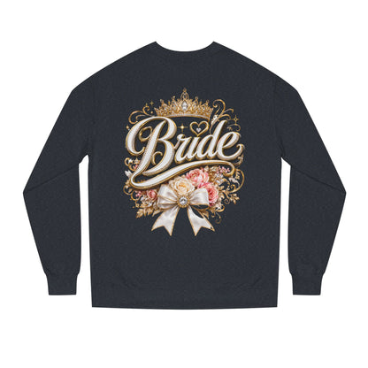Bride Sweatshirt — Floral Crown Bridal Crewneck for Bachelorette & Wedding