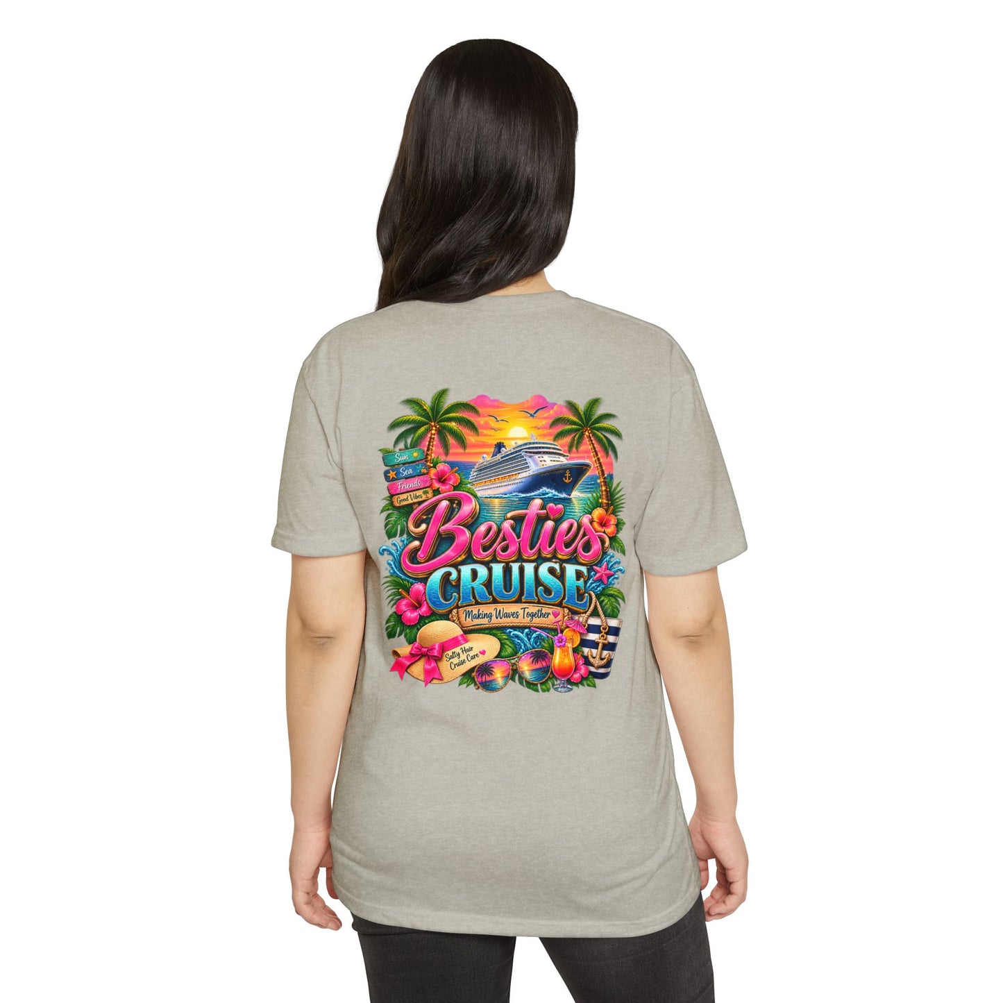 Besties Cruise T-Shirt — Tropical Friends Vacation Shirt