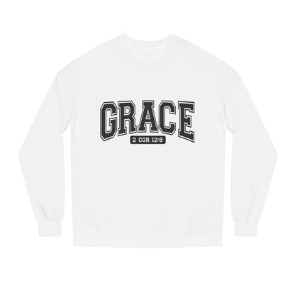 Grace Crewneck Sweatshirt – 'GRACE' 2 Cor 12:9 Christian Pullover