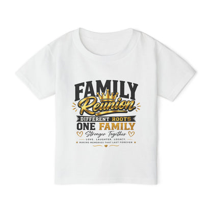 Family Reunion Toddler T‑Shirt — "Different Roots One Family" Kids Tee