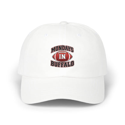 Dad Cap — "Mondays in Buffalo" Vintage Football Logo Hat