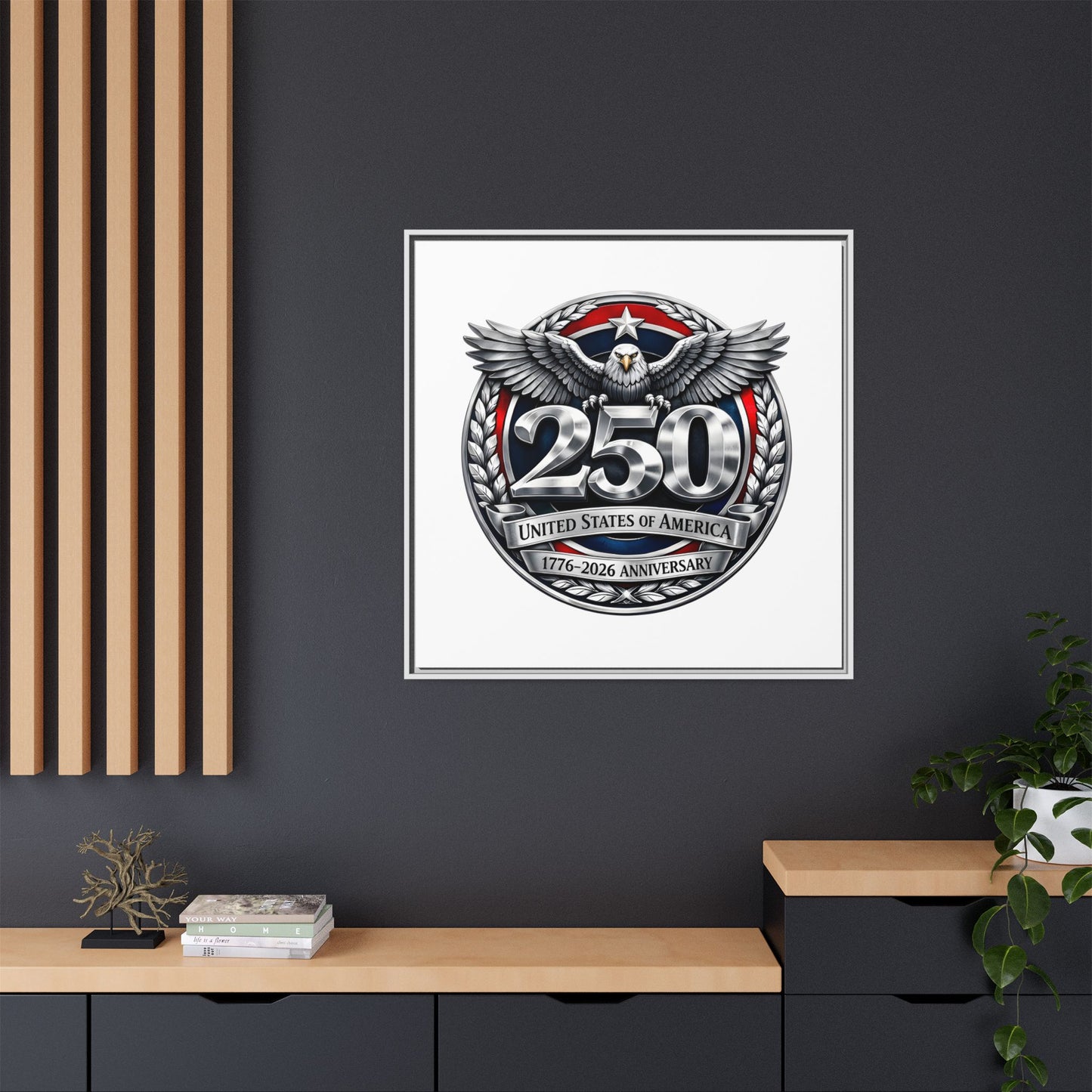 Matte Canvas, Framed (Multi-color)