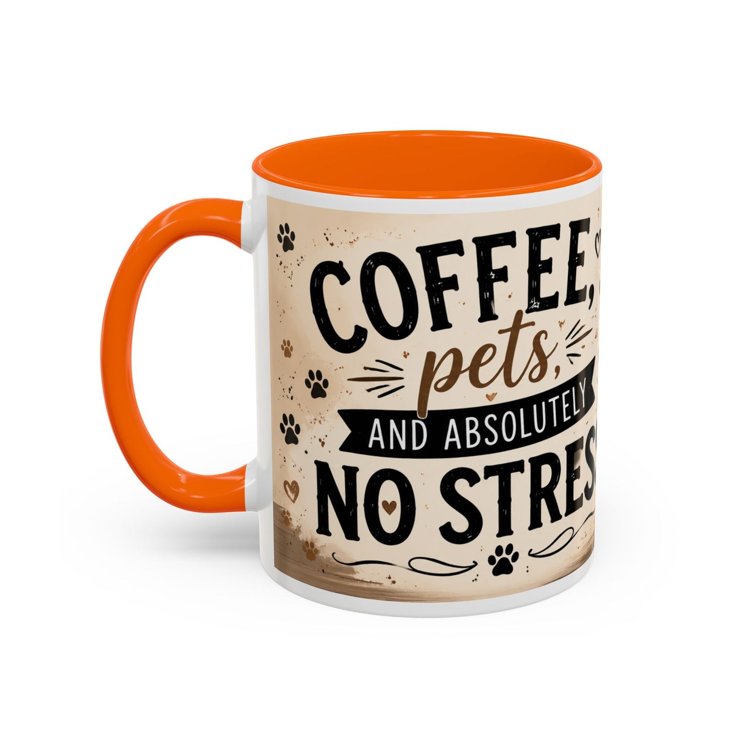 Dog and Cat Coffee Mug – "Best Friends, Best Life" Accent Tea Cup (11/15oz)