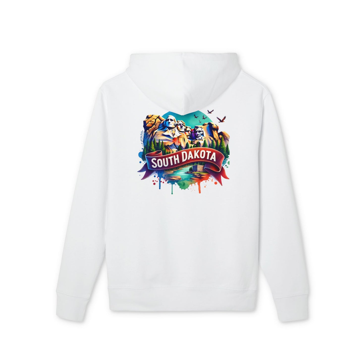 South Dakota Hoodie — Colorful Mount Rushmore Travel Sweatshirt