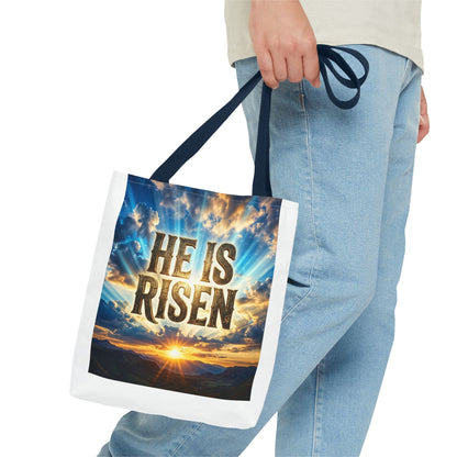 He Is Risen Sunrise Tote Bag