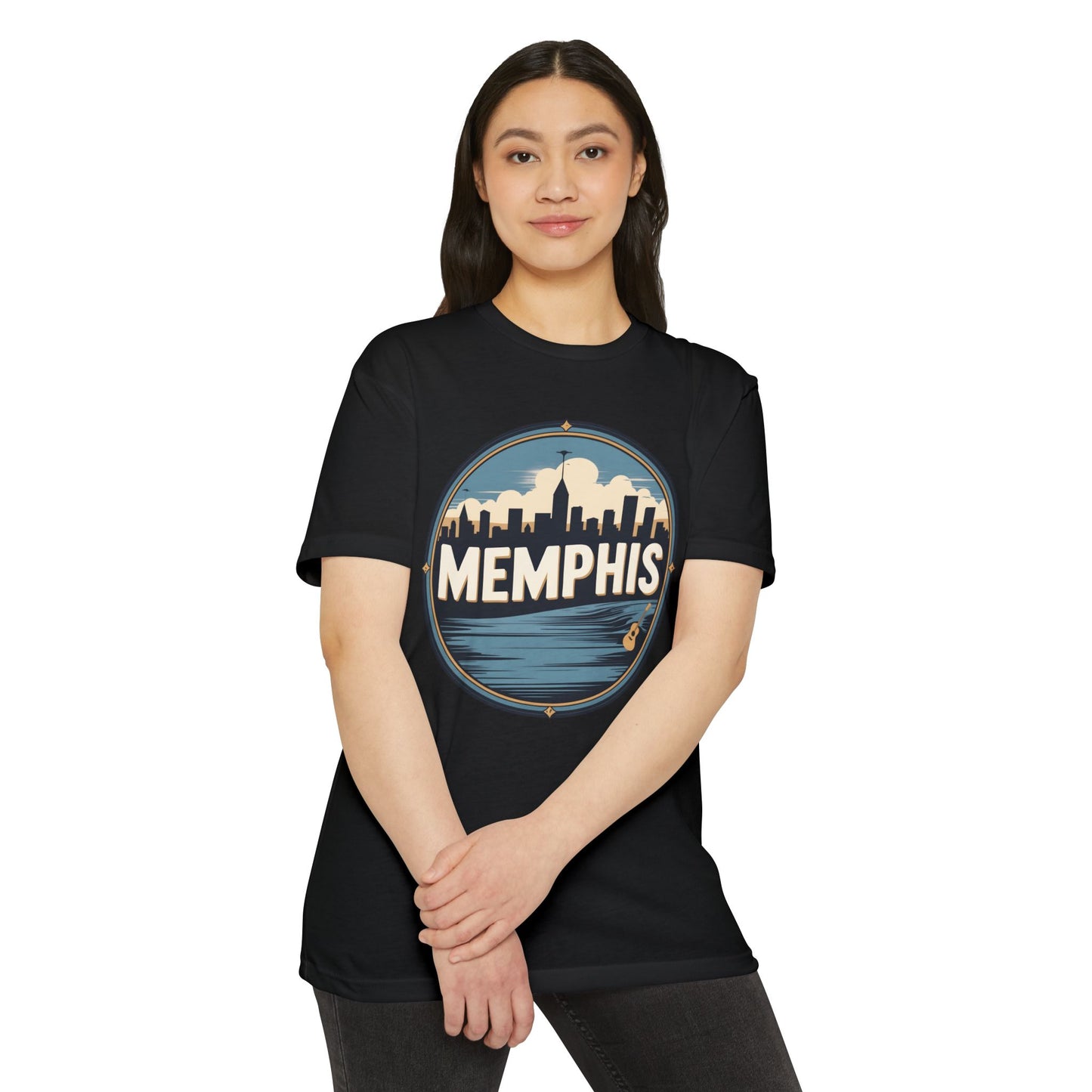 Memphis Skyline T-Shirt — Vintage Circle Cityscape Tee