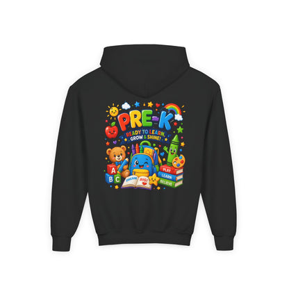 Pre-K Ready to Learn Youth Hoodie – Cute Back-to-School Preschool Sweatshirt