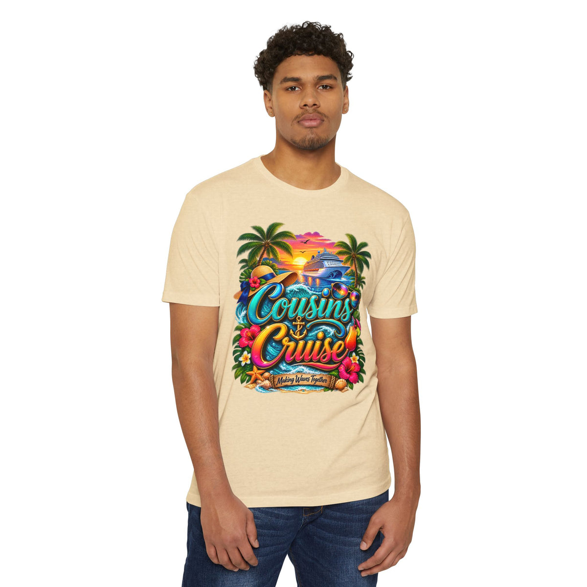 Cousins Cruise T‑Shirt — Tropical Family Vacation Tee