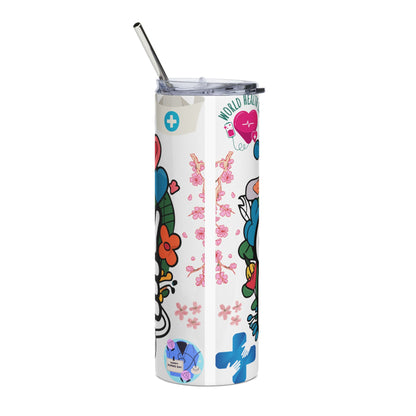 Tumbler — “One Groovy Nurse” 20oz Stainless Steel Travel Cup