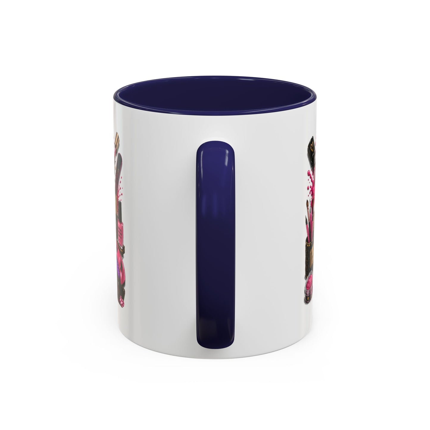 Coffee Mug — "Nails Are My Therapy" Pink Nail Tech Gift