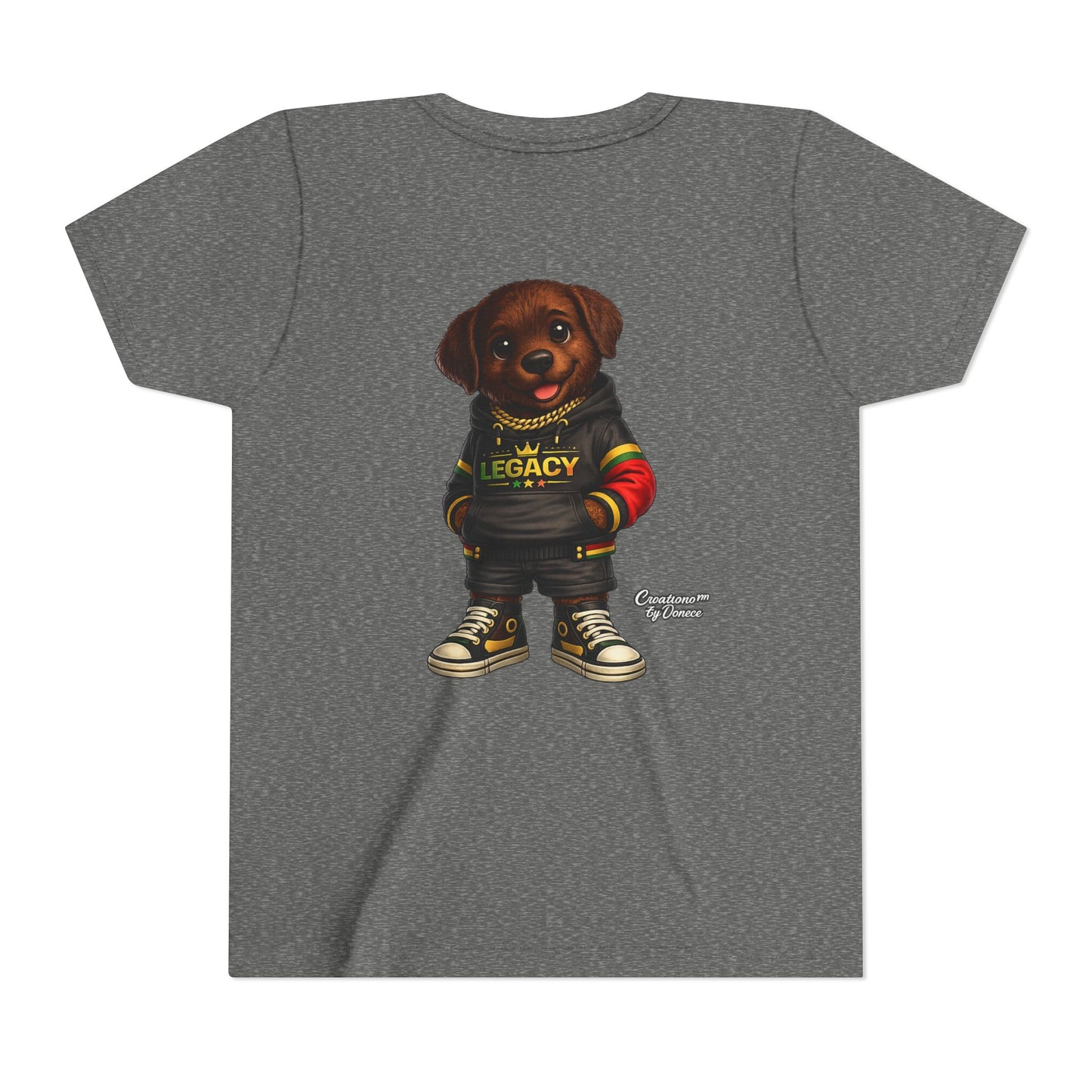Youth Tee — Cute Rottweiler Puppy in 'Legacy' Hoodie Kids T‑Shirt